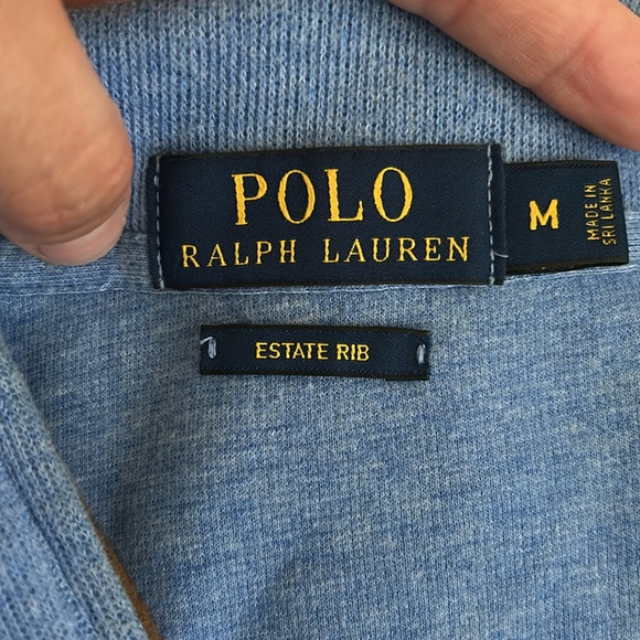 Polo Ralph Lauren Estate-Rib Quarter-Zip Pullover Size Medium - Picture 9 of 10